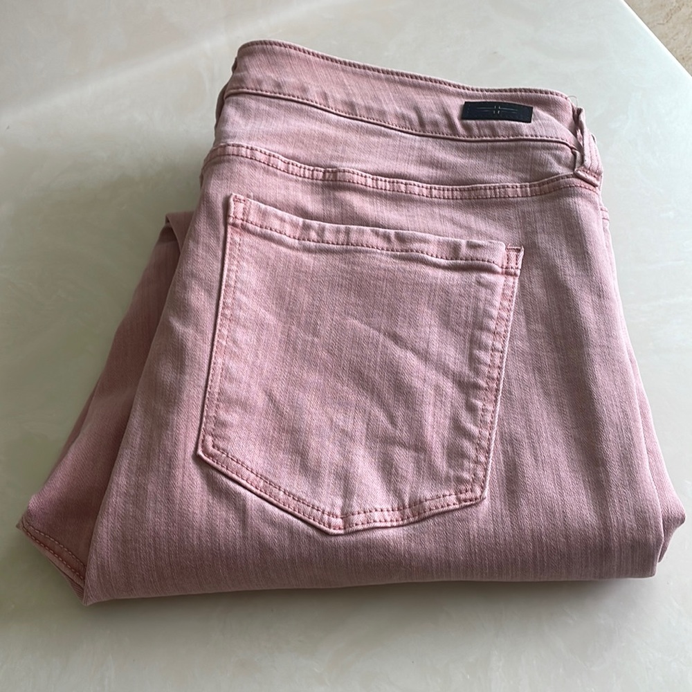 Liverpool Penny ankle skinny denim sz14/32 in mauve blush